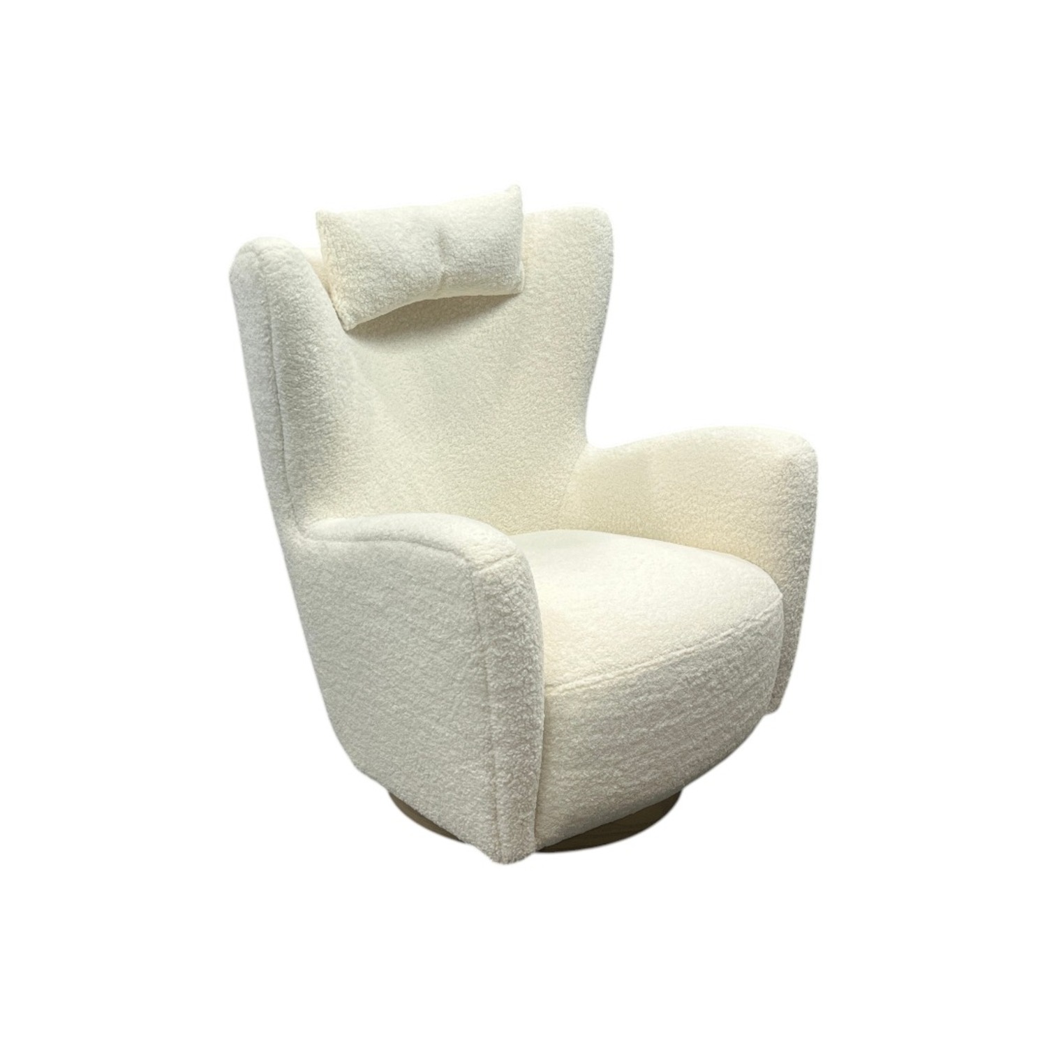 Collette Sherpa Swivel Armchair - image-23