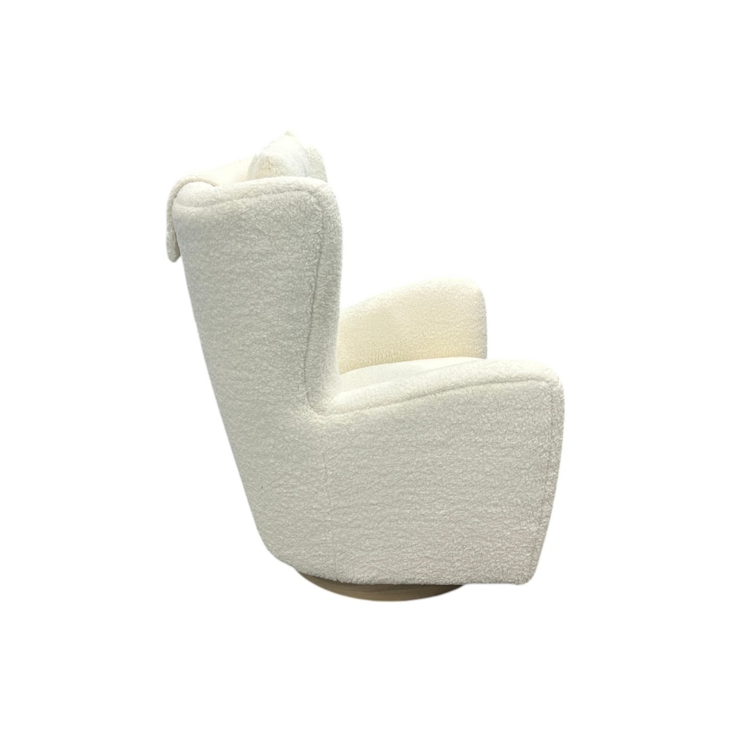 Collette Sherpa Swivel Armchair - image-10