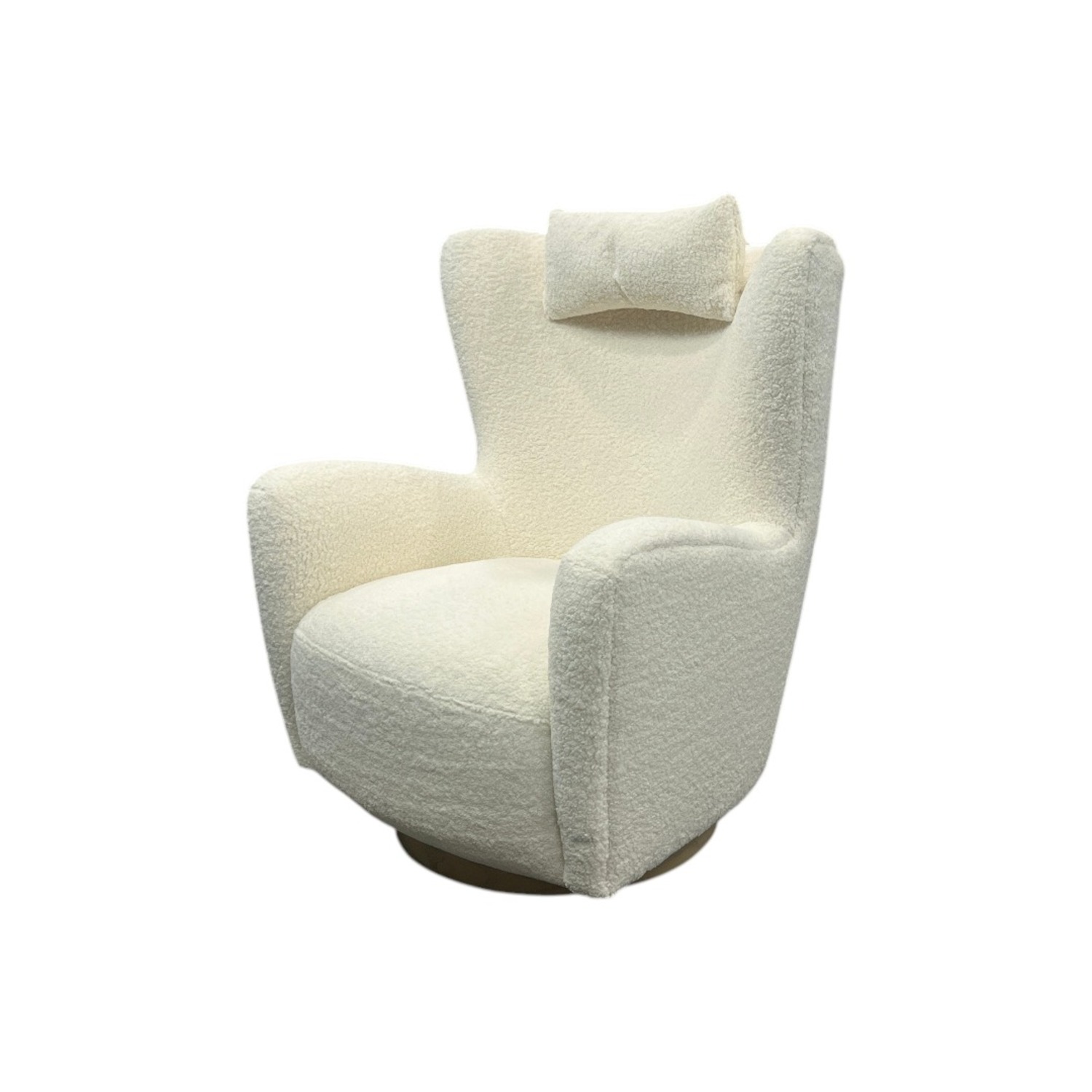 Collette Sherpa Swivel Armchair - image-14