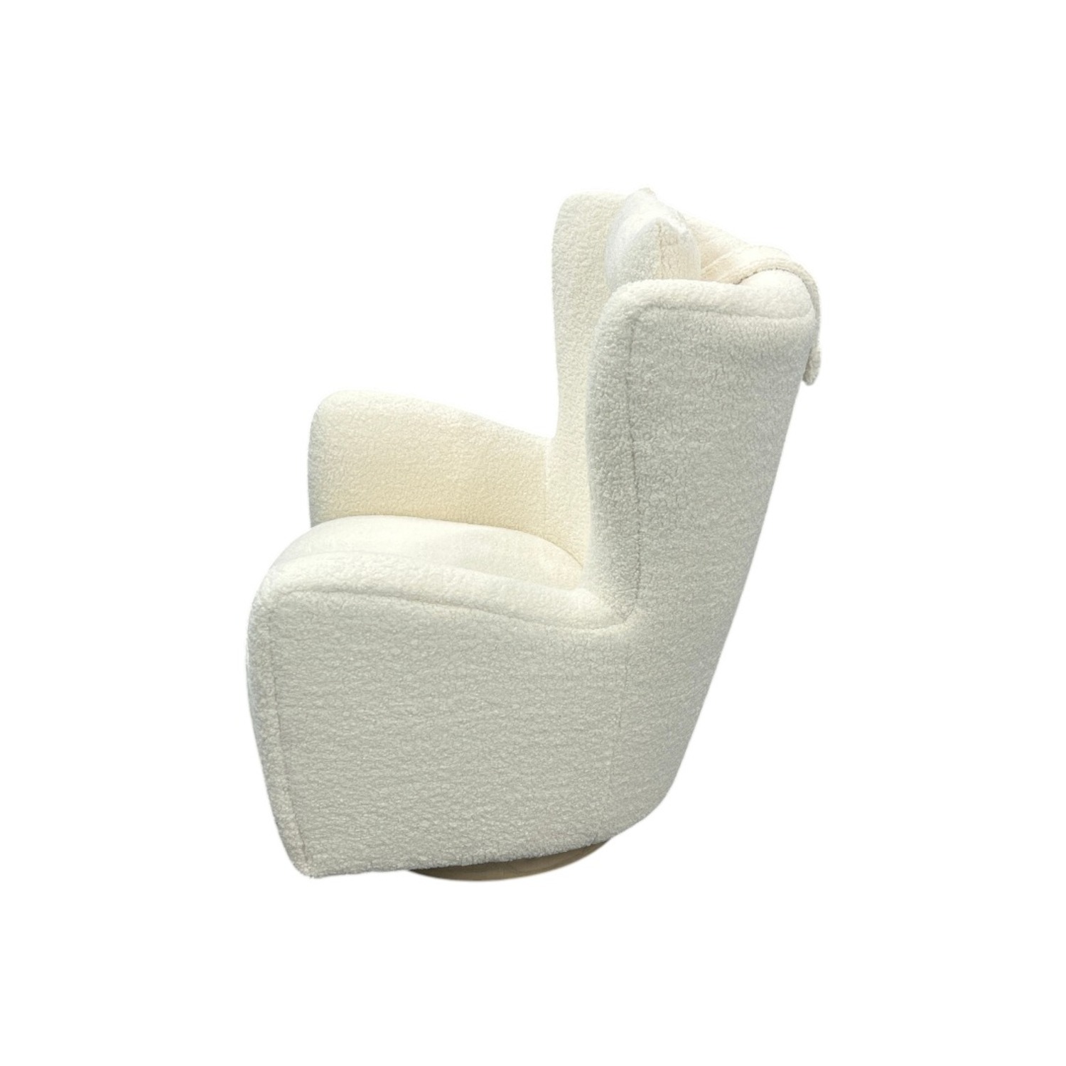 Collette Sherpa Swivel Armchair - image-4