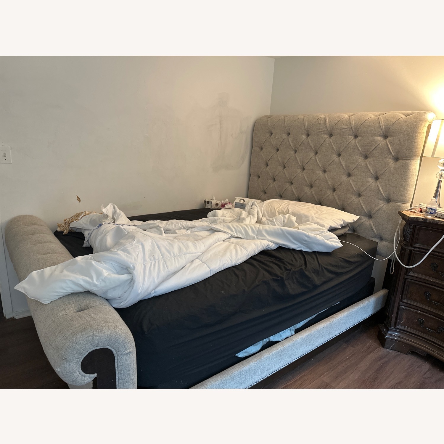 Ashley Furniture White King Bed - image-4