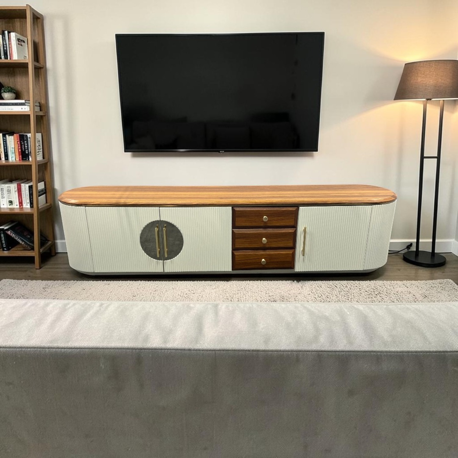 Finaewg French Style Light Luxury TV Stand - image-1