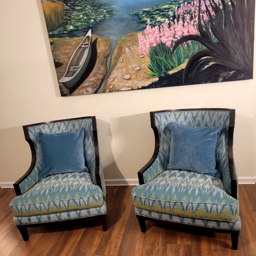 Used Ethan Allen Blue Armchairs for sale on AptDeco