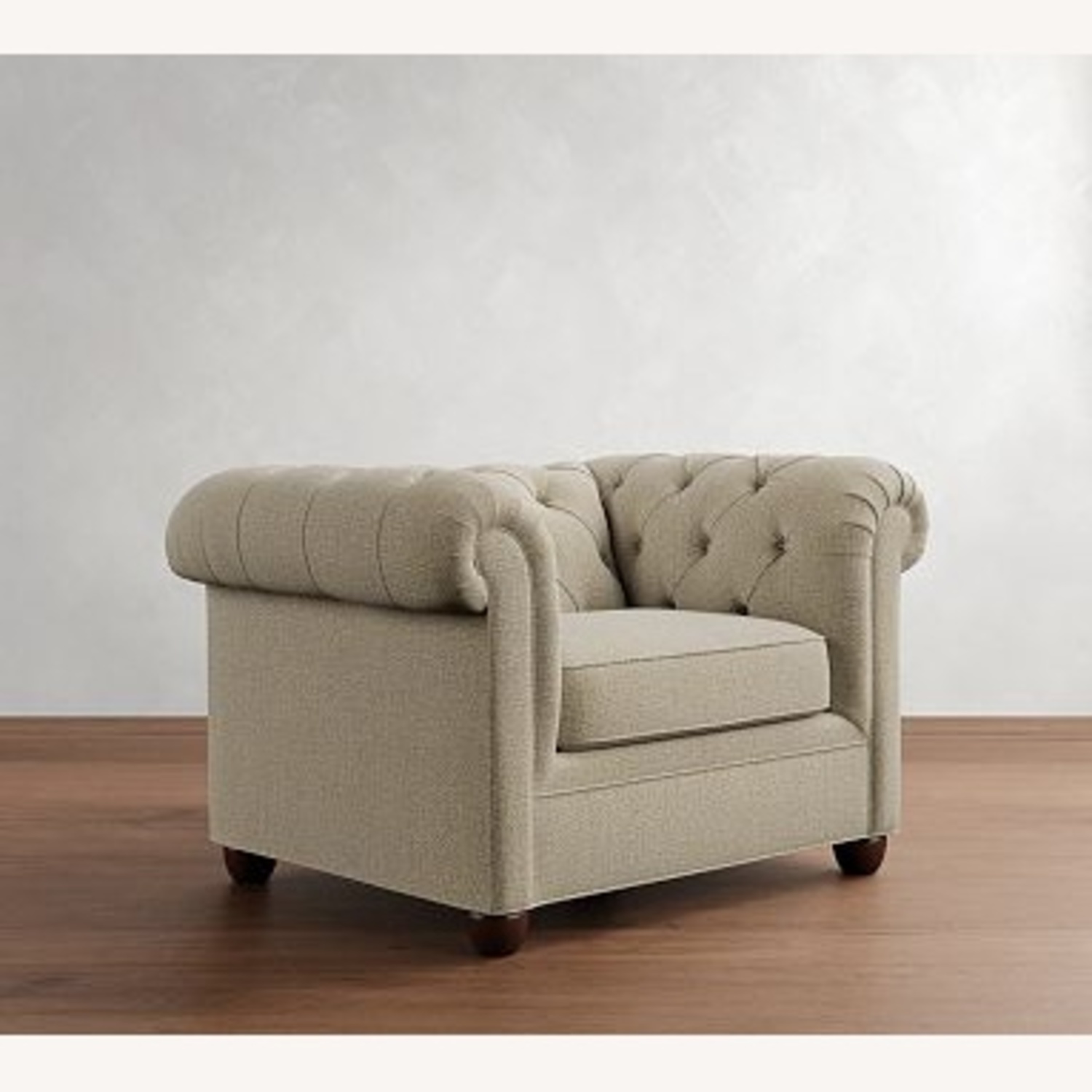 Pottery Barn Chesterfield Roll Arm Chair - image-10