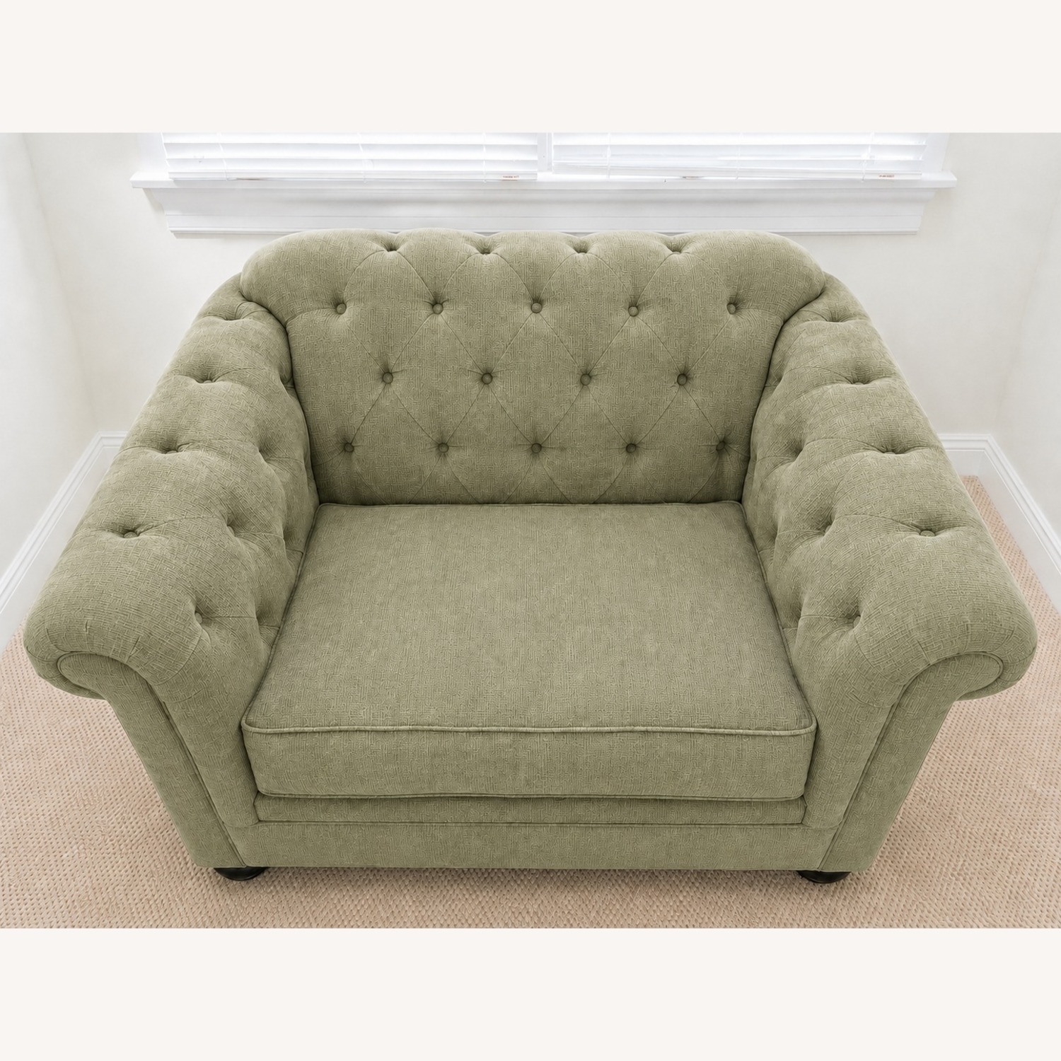 Pottery Barn Chesterfield Roll Arm Chair - image-2