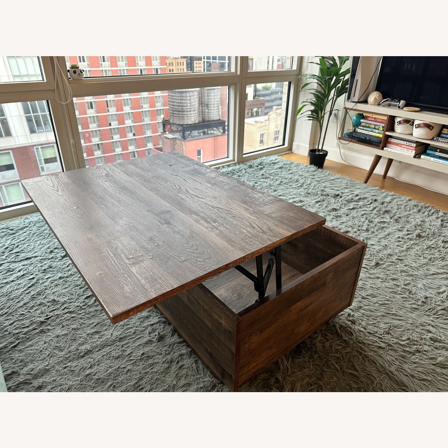 Wayfair Dark Brown Wood Coffee Table - image-8