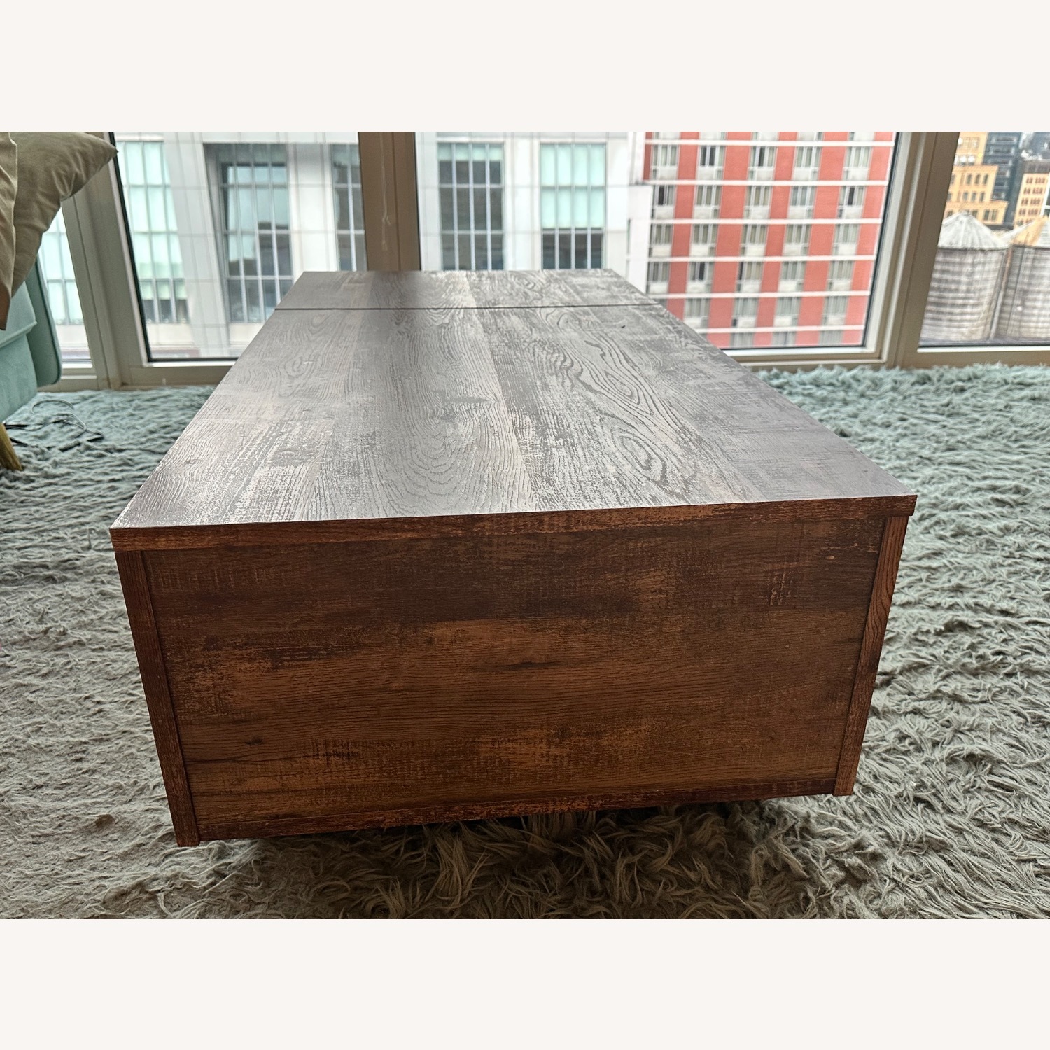 Wayfair Dark Brown Wood Coffee Table - image-3