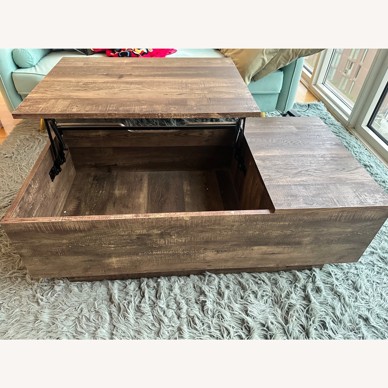 Wayfair Dark Brown Wood Coffee Table - image-6