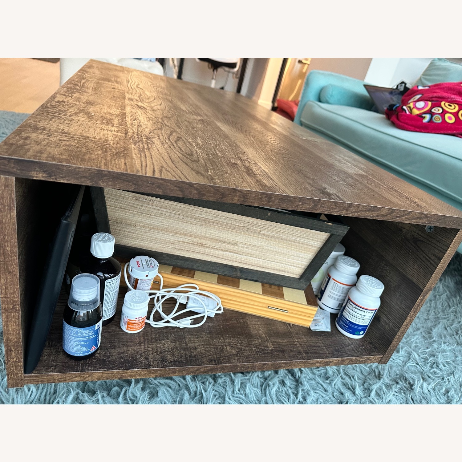 Wayfair Dark Brown Wood Coffee Table - image-5