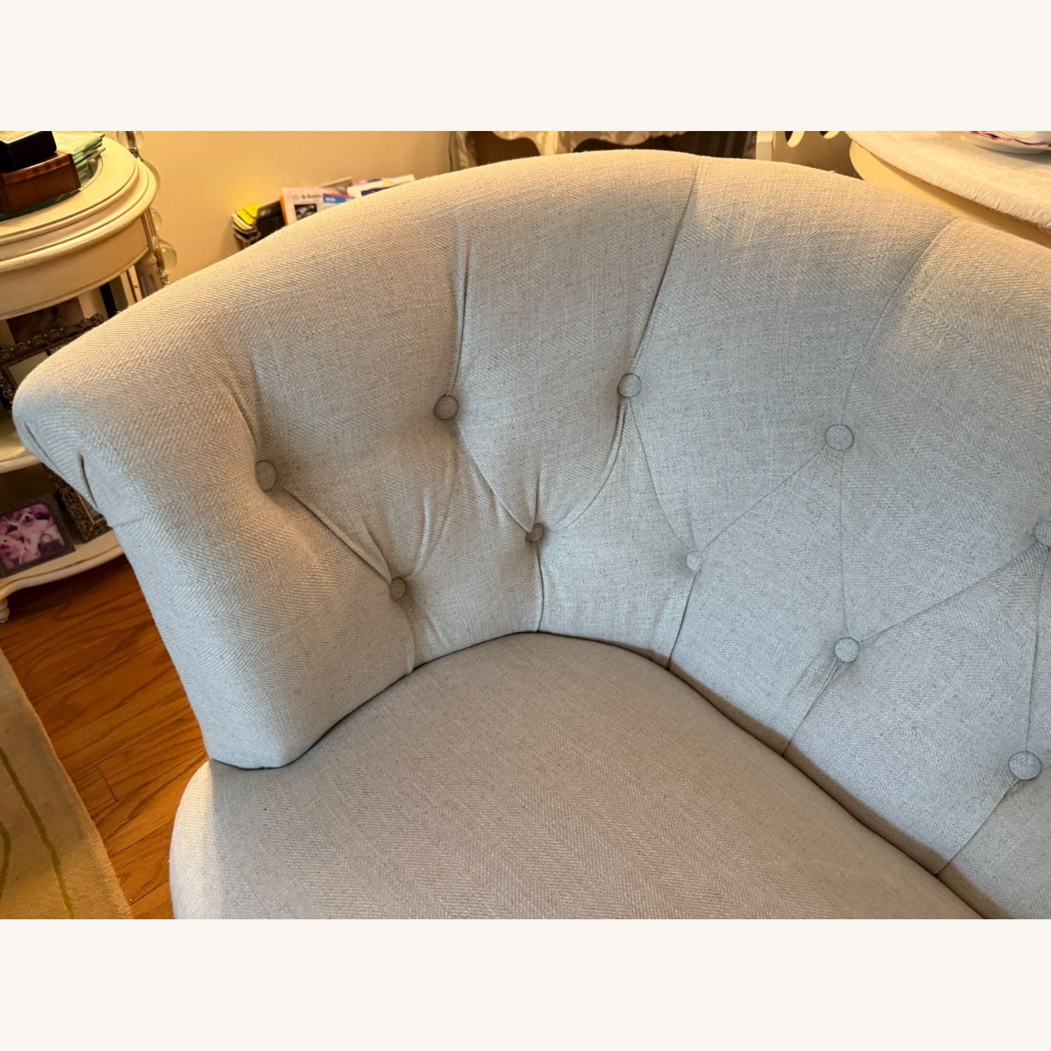 Pier 1 Imports Collette Natural Fabric Loveseat - image-6