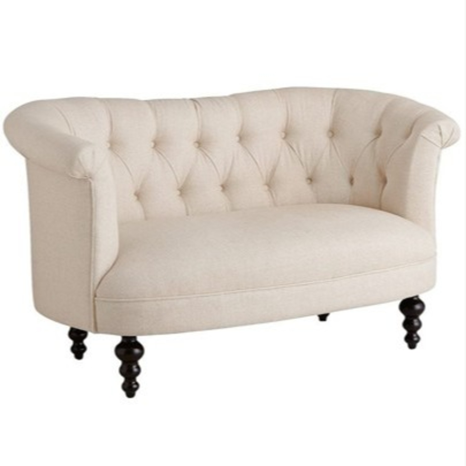 Pier 1 Imports Collette Natural Fabric Loveseat - image-8