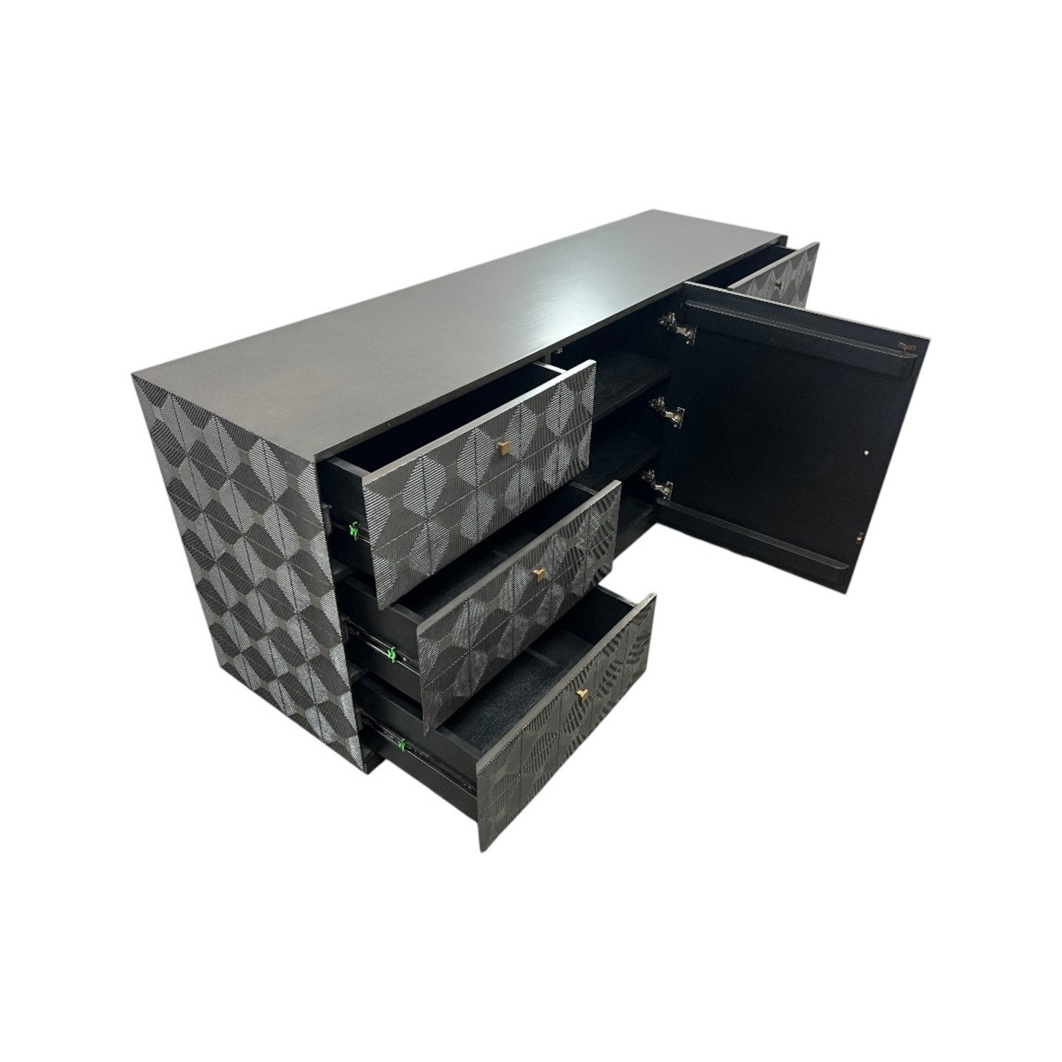 Noir Leon 6 - Drawer Dresser - image-3