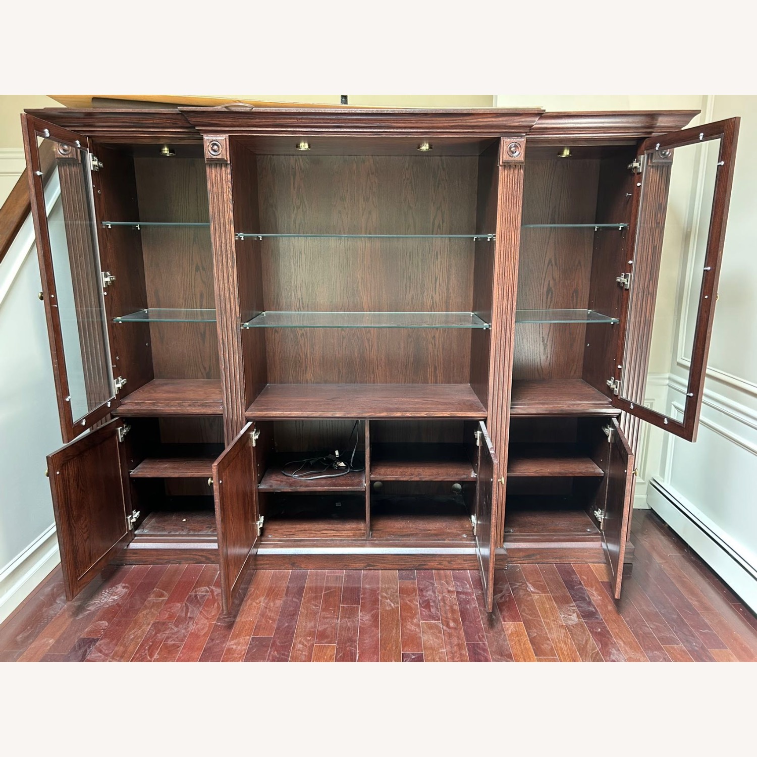 Solid Wood Entertainment Center - image-2