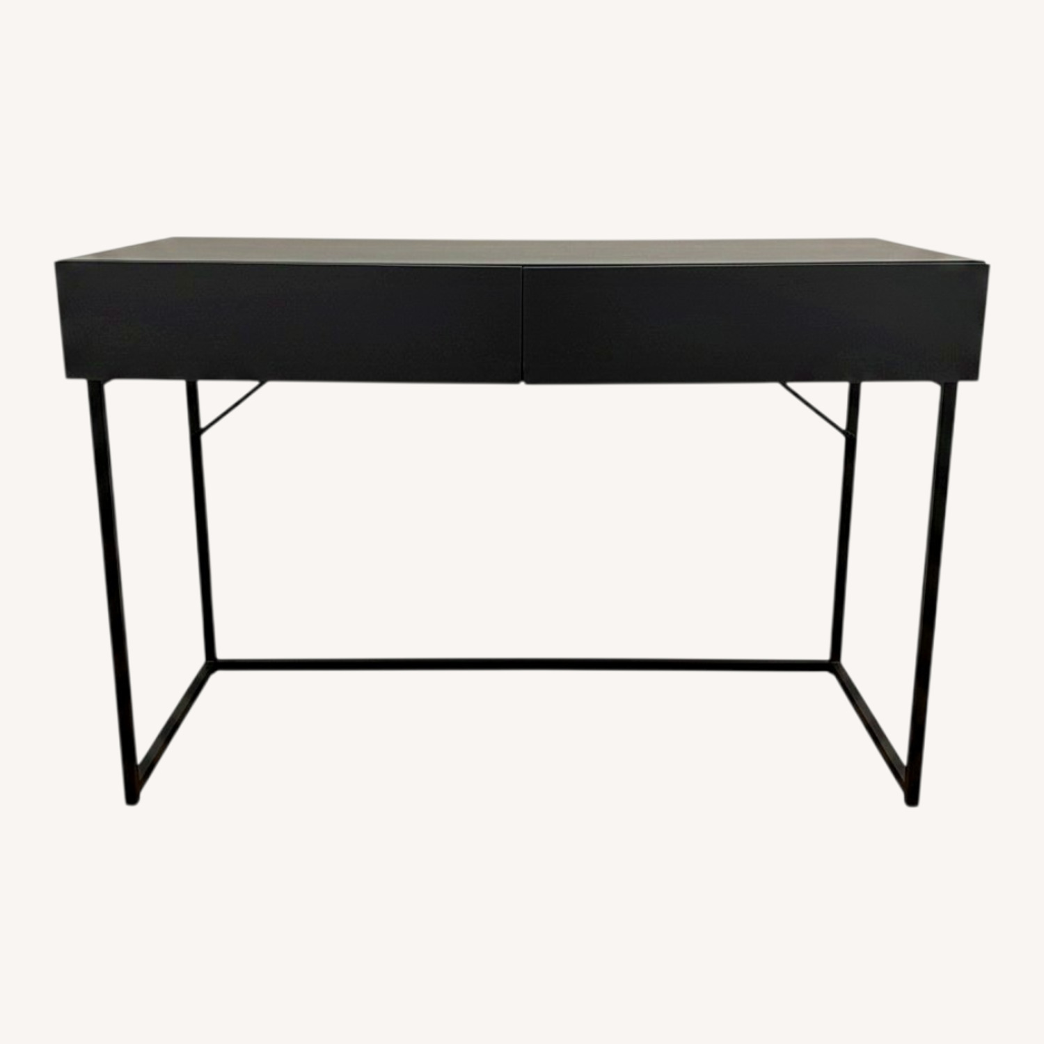 Dark Brown Wood Desk - image-0