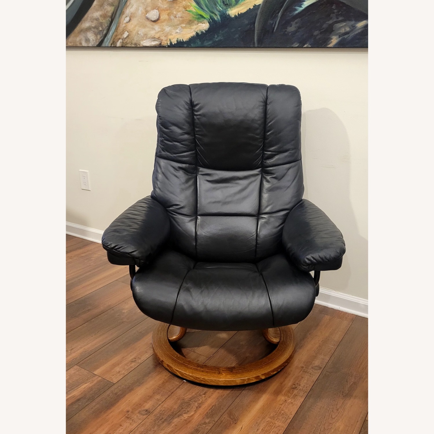 Stressless Swivel Recliner Chair and Ottoman - image-4