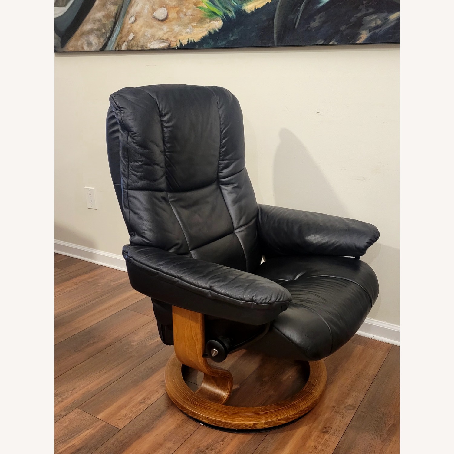 Stressless Swivel Recliner Chair and Ottoman - image-2
