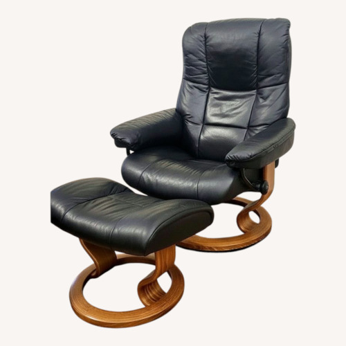 Used Stressless Swivel Recliner Chair and Ottoman  for sale on AptDeco