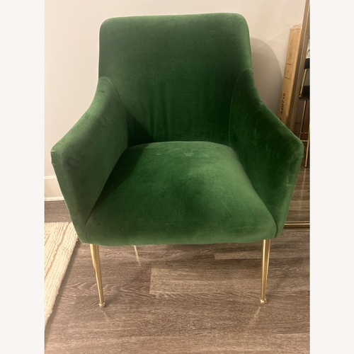 Used Anthropologie Green Elowen Armchair for sale on AptDeco