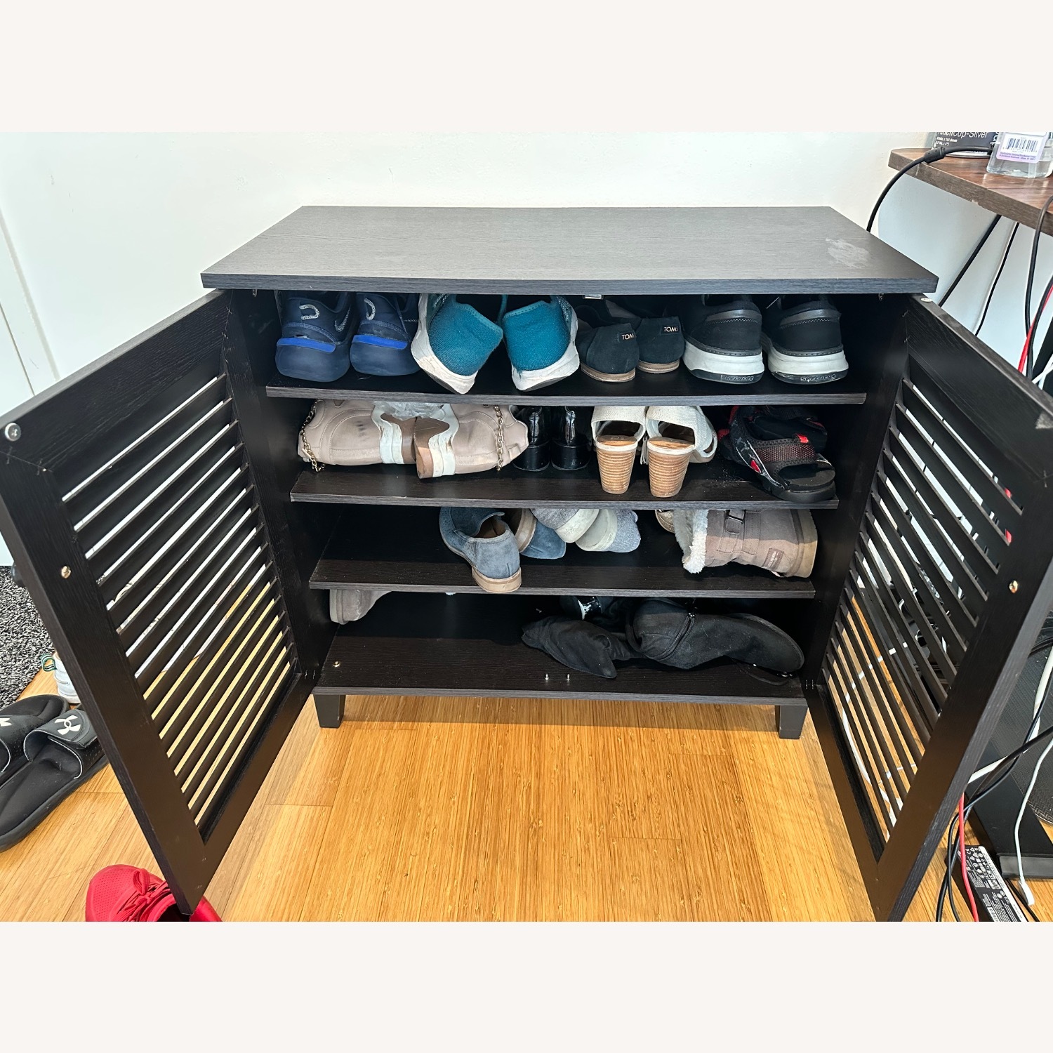 Black Shoe Storage / Cabinet - image-4