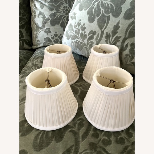 Used Set of 4 Vaughan Designs Natural Silk Lampshades for sale on AptDeco
