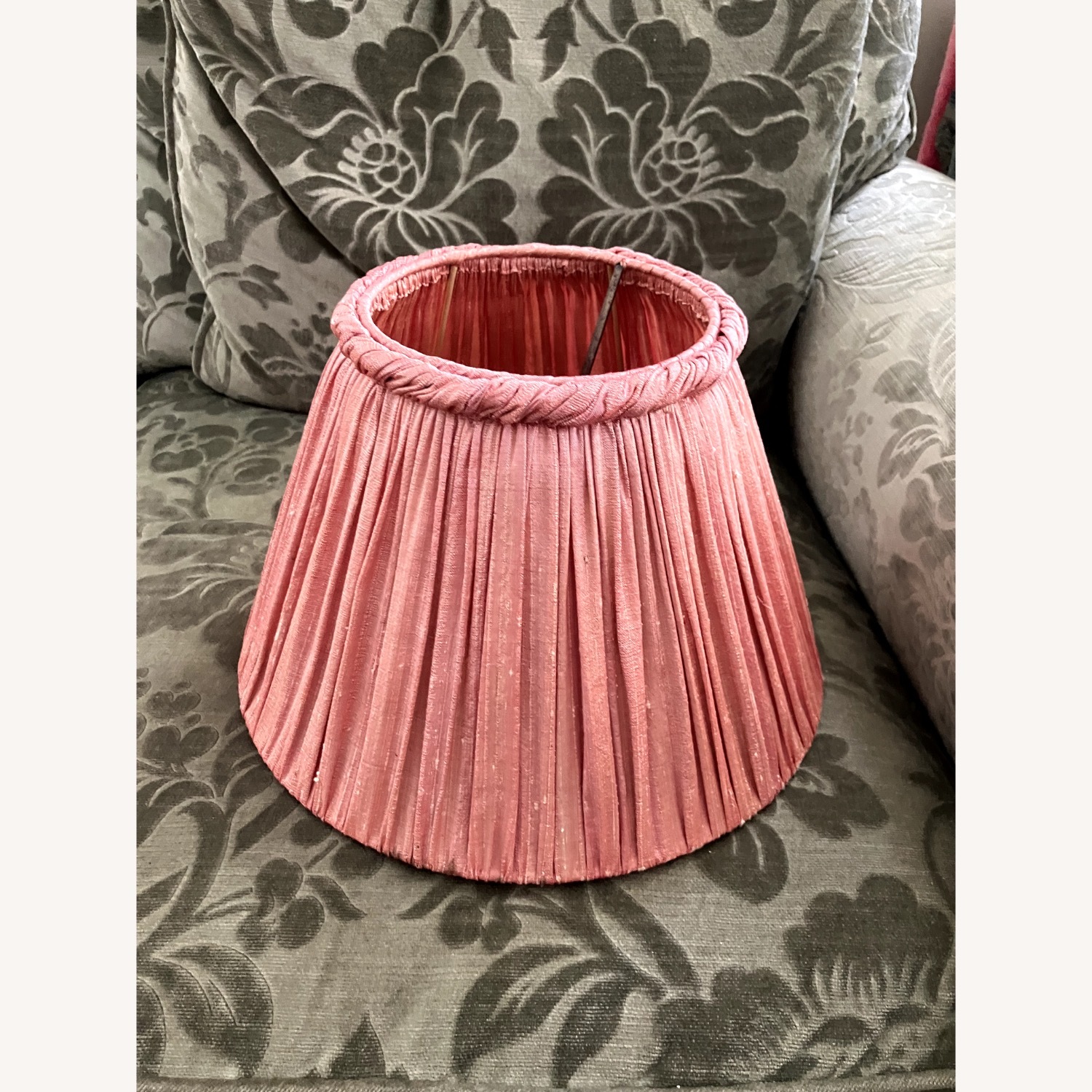 Set of 2 Vaughan Designs Pink Silk Lampshades - image-2