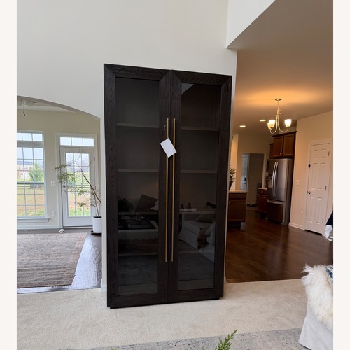 Used Restoration Hardware Machinto Glass Cabinet for sale on AptDeco