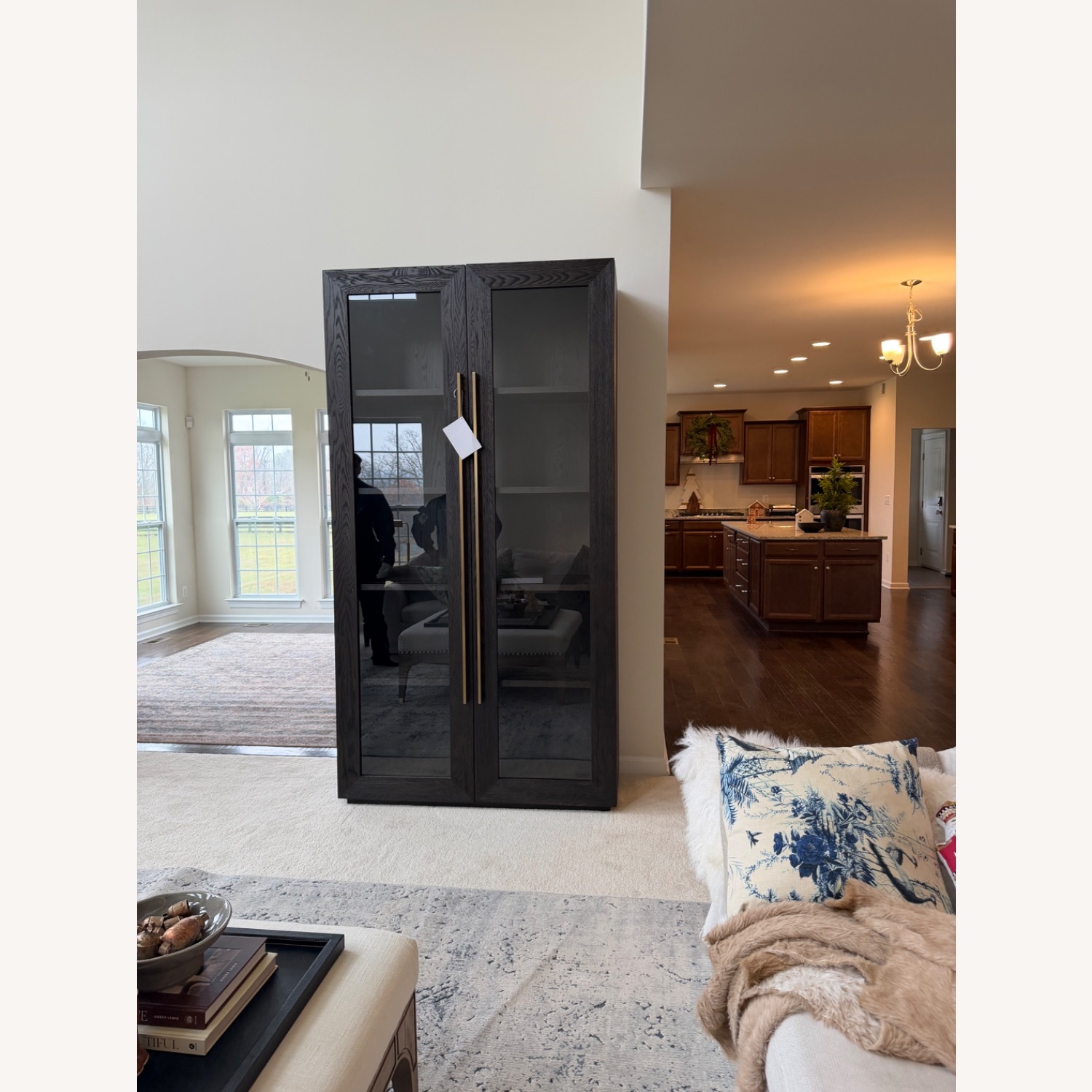 Restoration Hardware Machinto Glass Cabinet - image-3