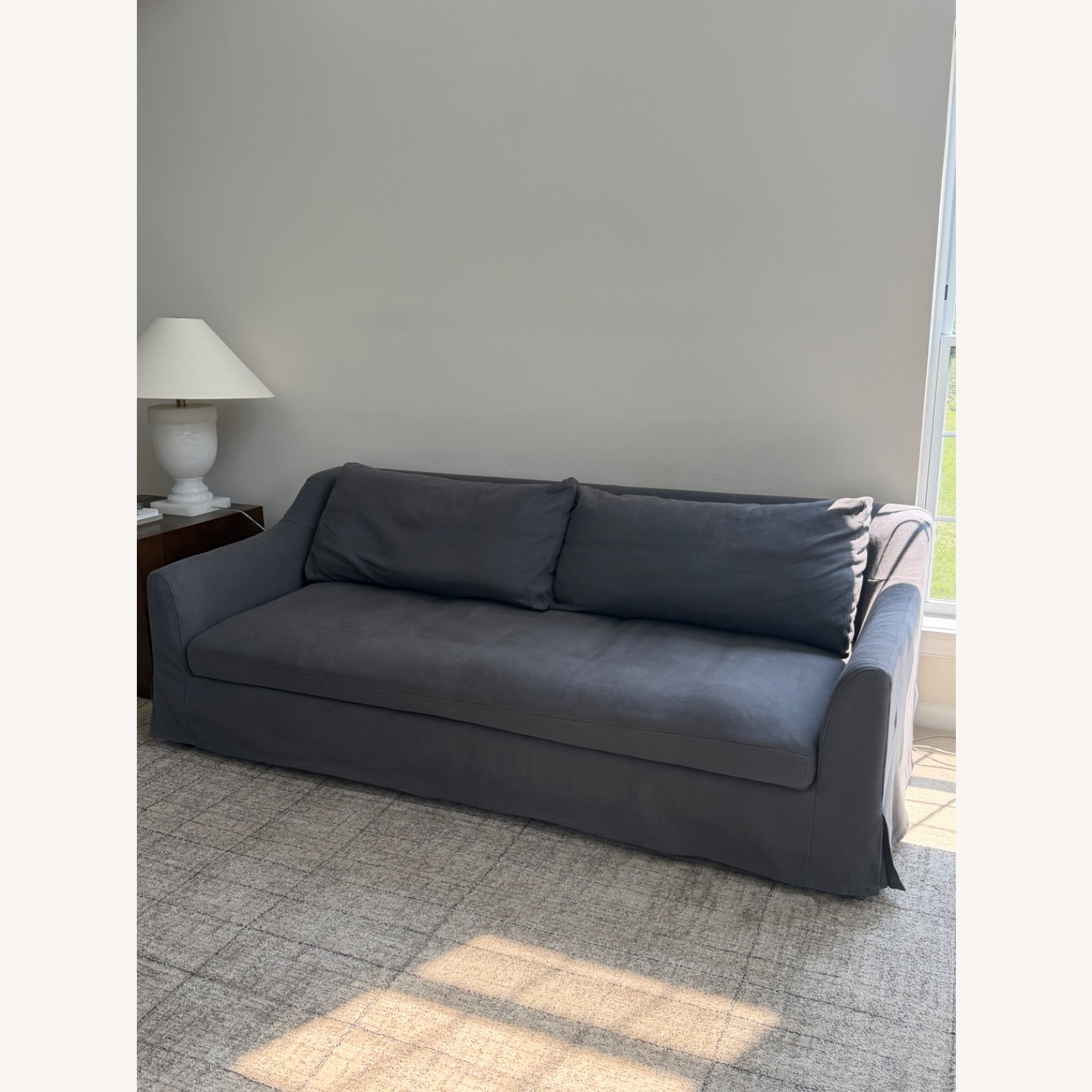 IKEA Färlöv White Fabric 3+ Seater Sofa - image-2