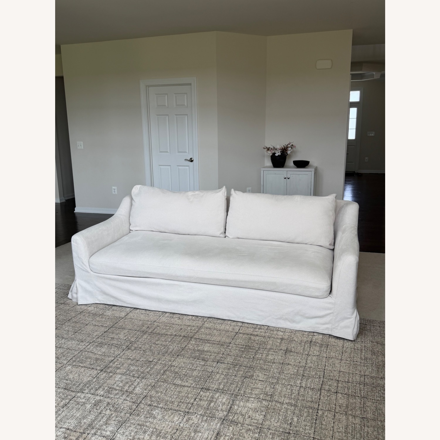 IKEA Färlöv White Fabric 3+ Seater Sofa - image-1