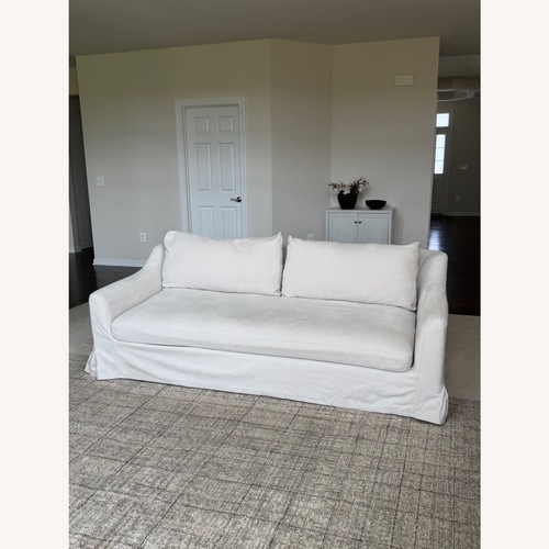Used IKEA Färlöv White Fabric 3+ Seater Sofa for sale on AptDeco