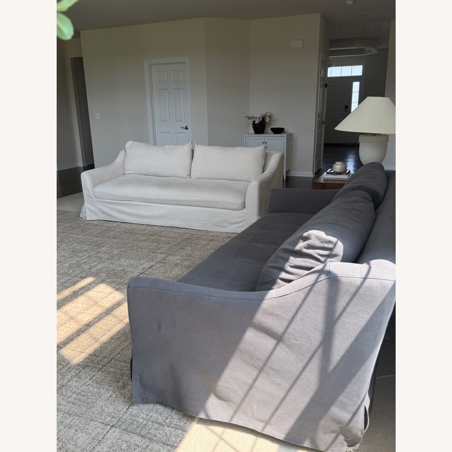 IKEA Färlöv White Fabric 3+ Seater Sofa - image-4
