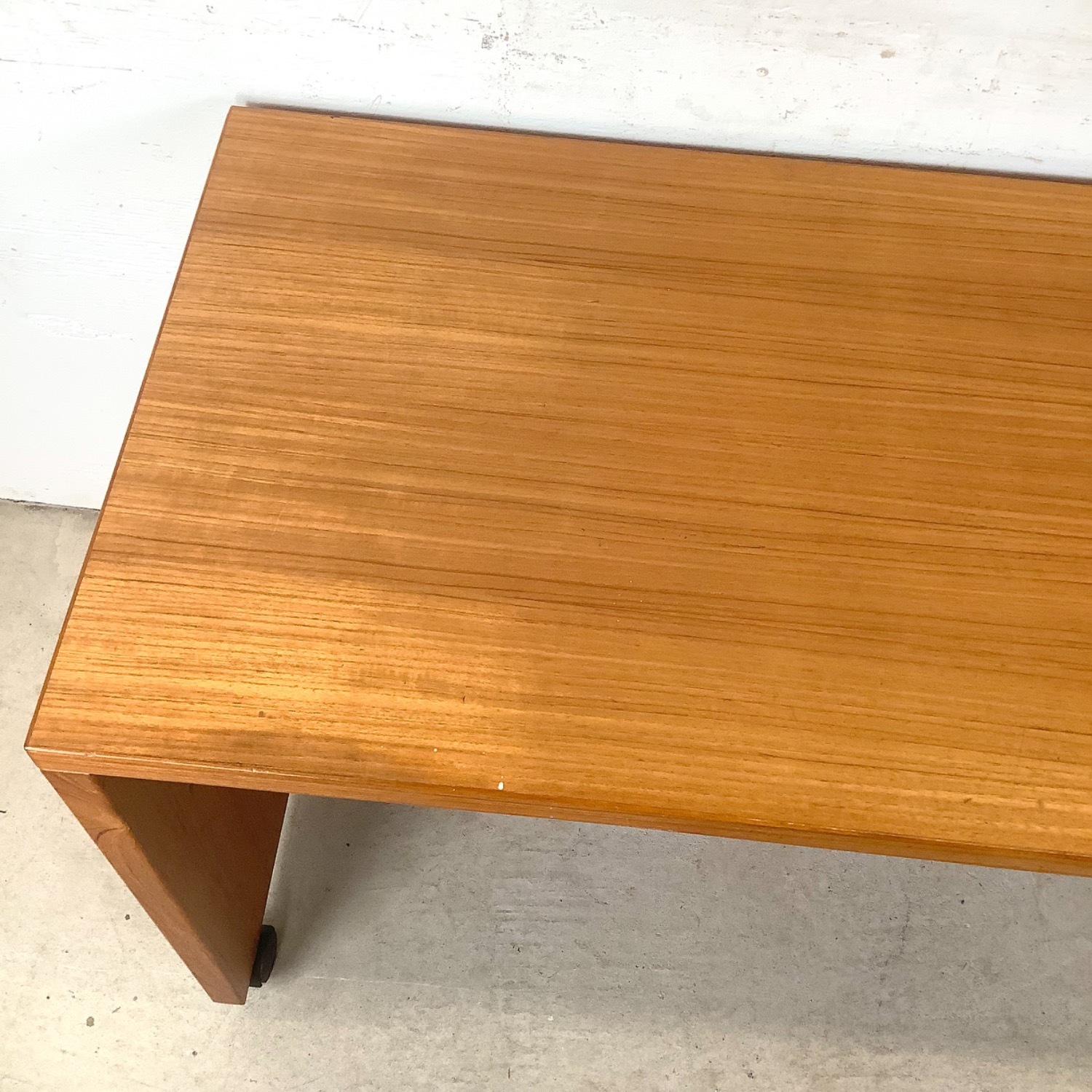 Vintage Danish Modern Teak Pedestal Desk - image-3