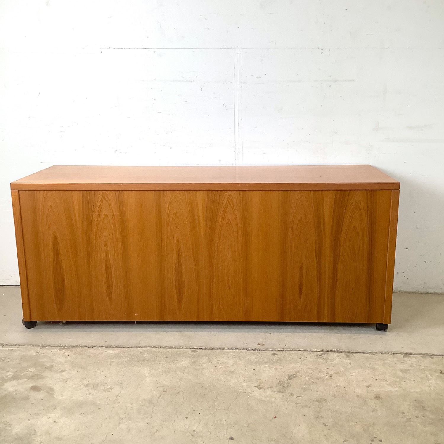 Vintage Danish Modern Teak Pedestal Desk - image-15