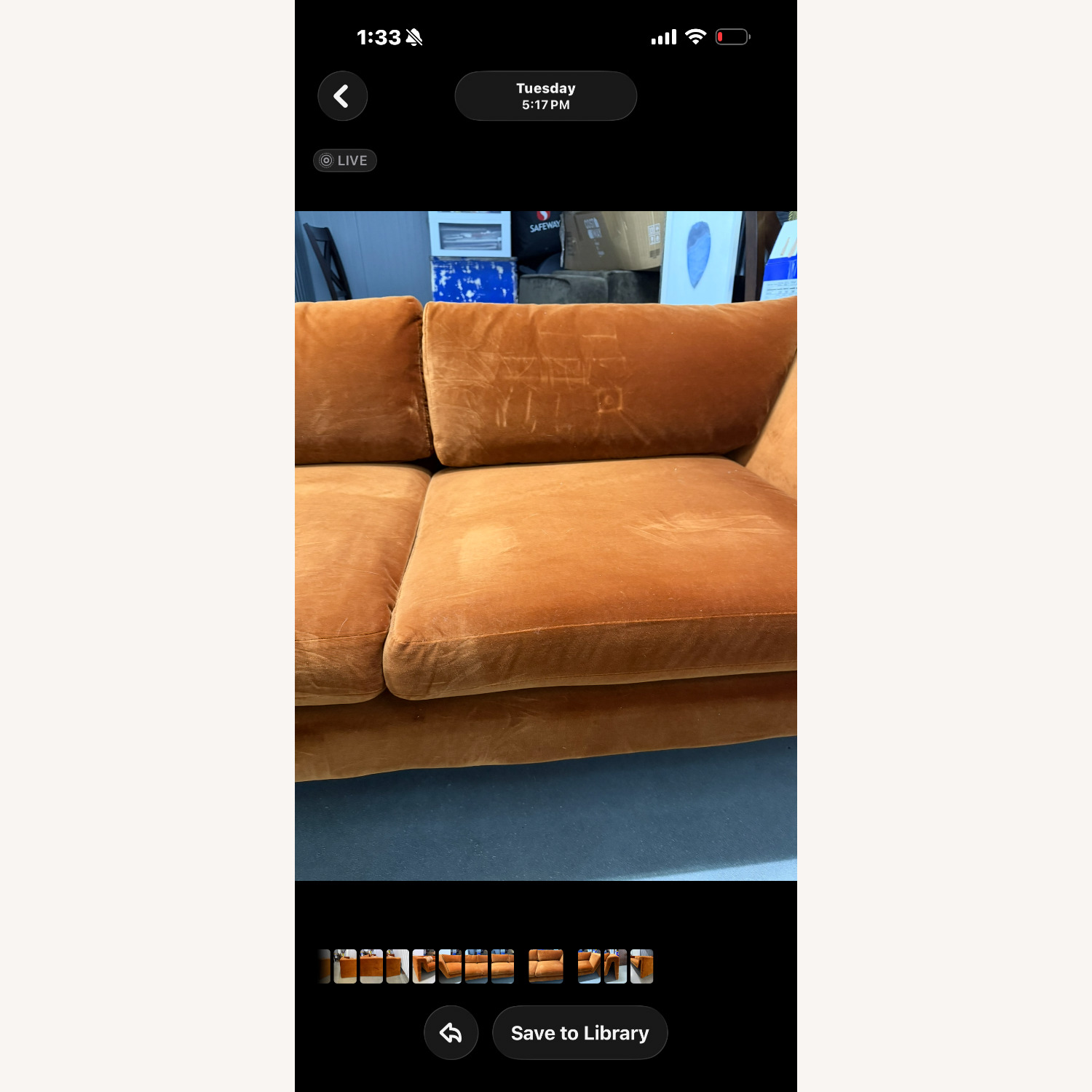 CB2 MTO Perimeter Sofa Luca Russet - image-11