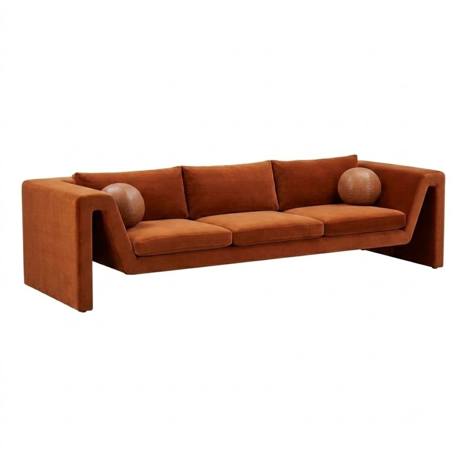 CB2 MTO Perimeter Sofa Luca Russet - image-12