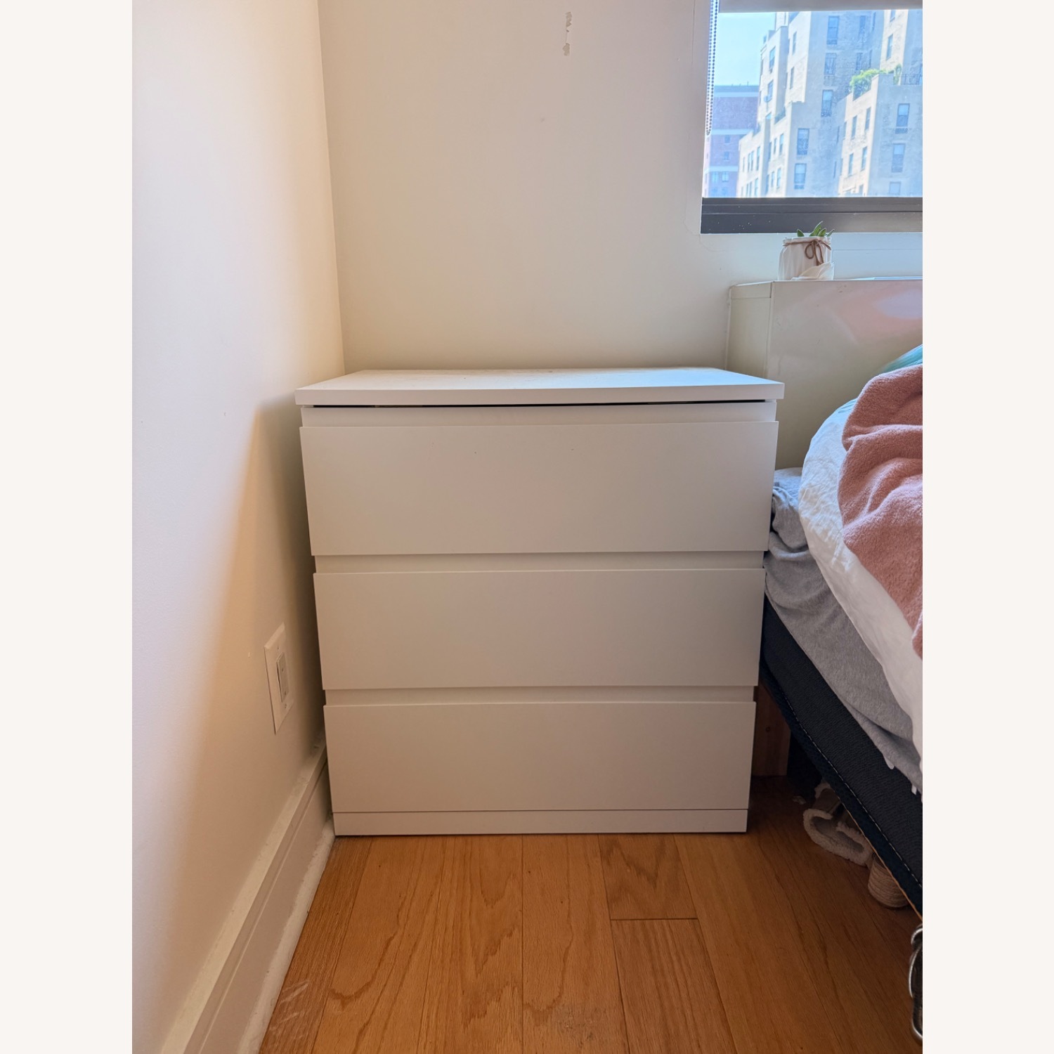 ikea white dresser TONSTAD 4-drawer dresser, off-white, 32 1/4x18 1/2x35 7/8 but not completely eliminating Anne 1 reveal | Ikea