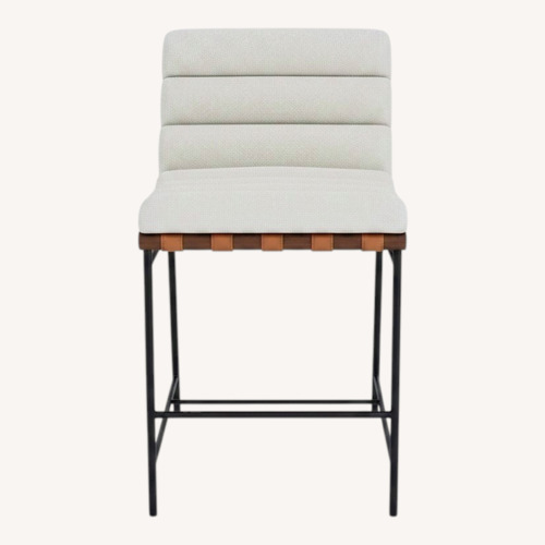 Used White Fabric Dining Chairs for sale on AptDeco