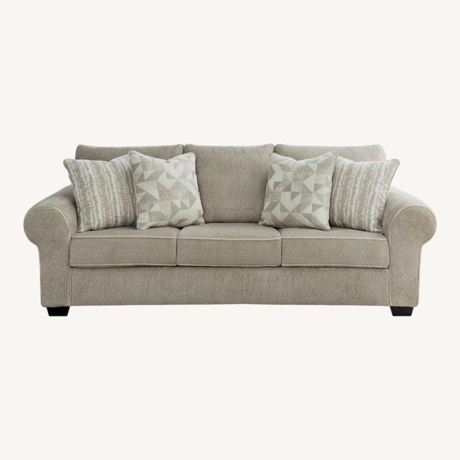 Ashley Furniture Light Gray Fabric 3+ Seater Sofa - image-0