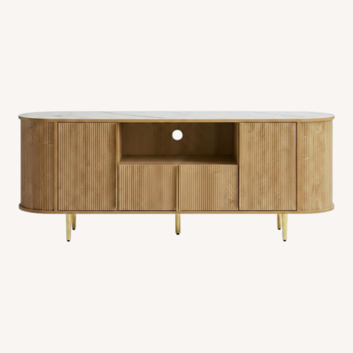 Used Wayfair Natural Wood Media Storage for sale on AptDeco