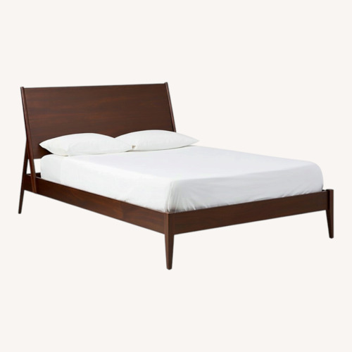 Used West Elm Wright Bed - Dark Walnut for sale on AptDeco