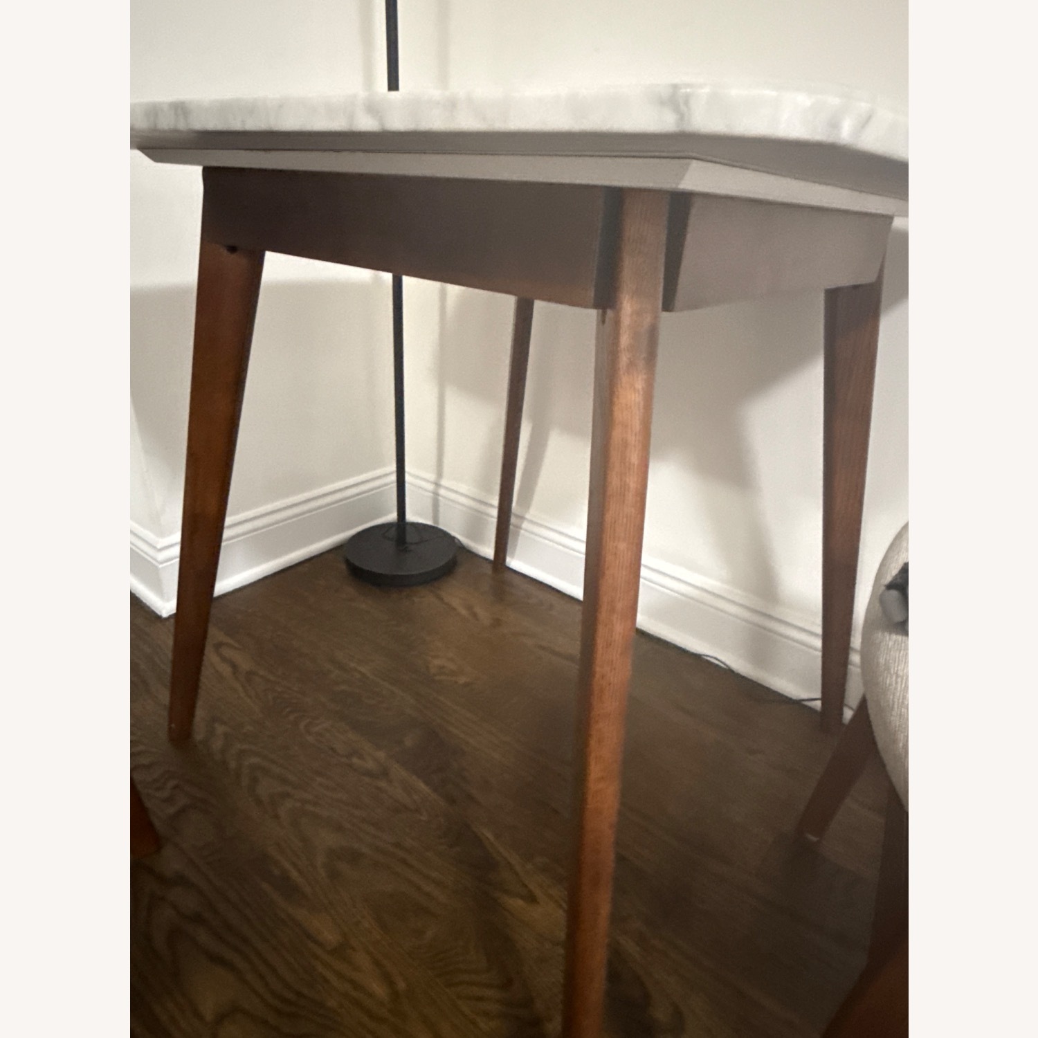 Article Vena Cafe Table - Walnut and Marble - image-7