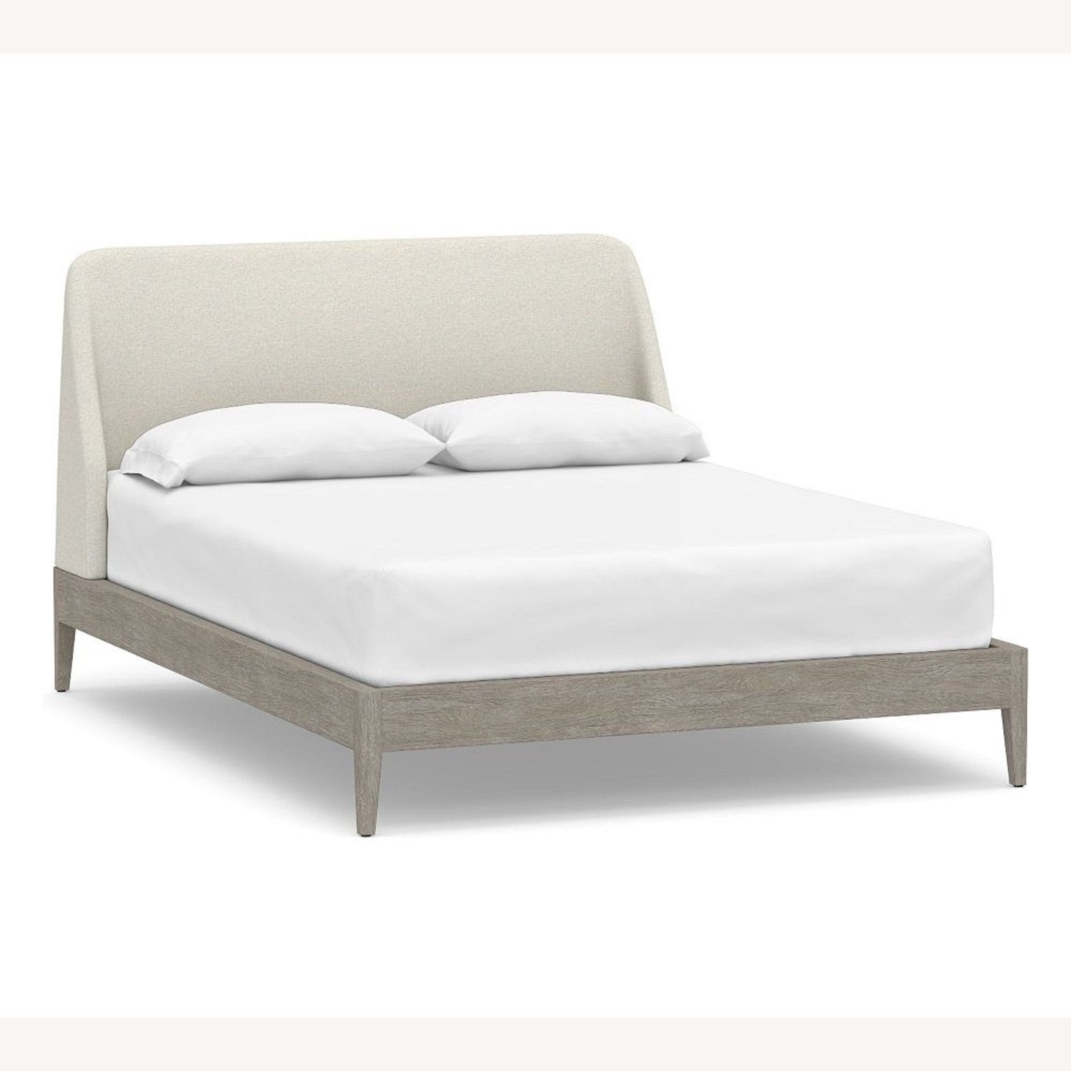 Pottery Barn King Layton Upholstered Platform Bed - image-1