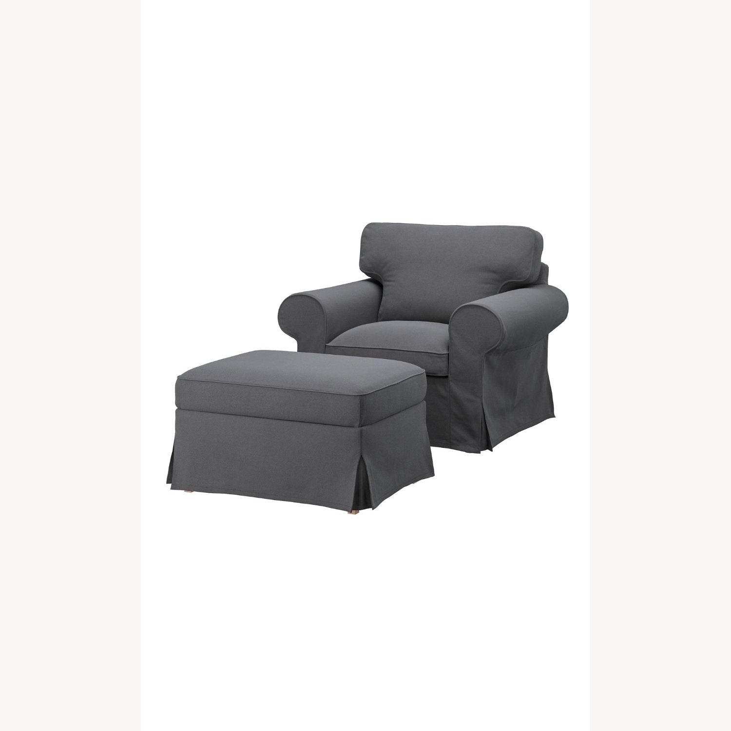 IKEA Uppland Armchair and Ottoman - image-3