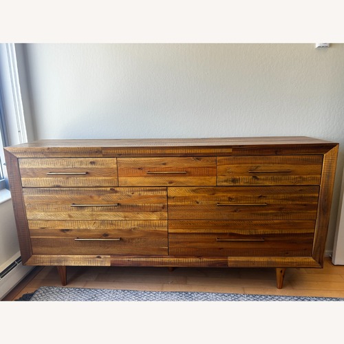Used West Elm Alexa Reclaimed Wood 7-Drawer Dresser (70") for sale on AptDeco