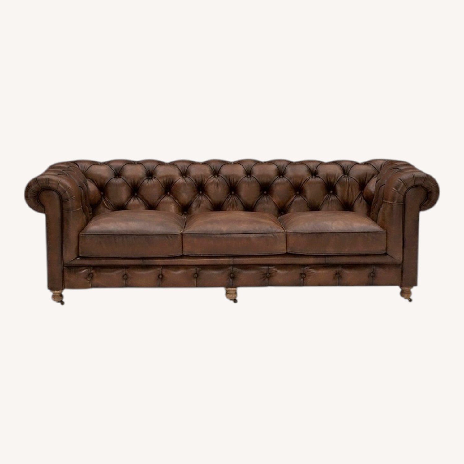 Joybird Liam Dark Brown Leather 3+ Seater Sofa - image-0