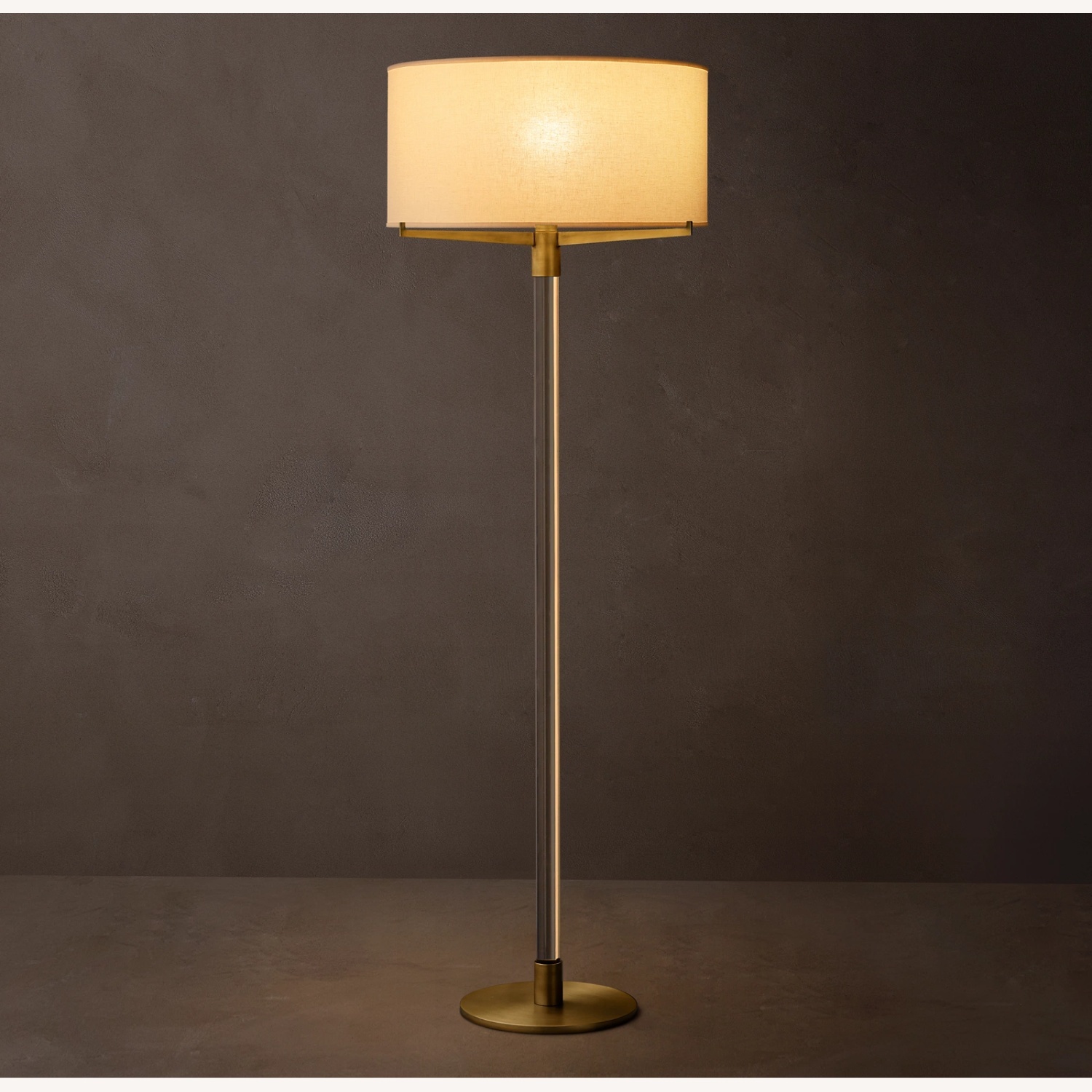 Restoration Hardware Truman Natural Metal Floor Lamp - image-5