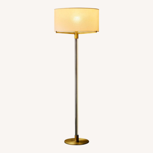 Used Restoration Hardware Truman Natural Metal Floor Lamp for sale on AptDeco
