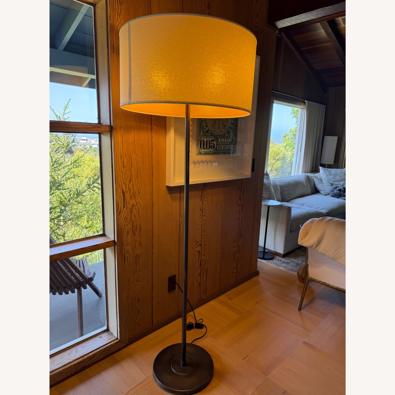 Restoration Hardware Truman Natural Metal Floor Lamp - image-2