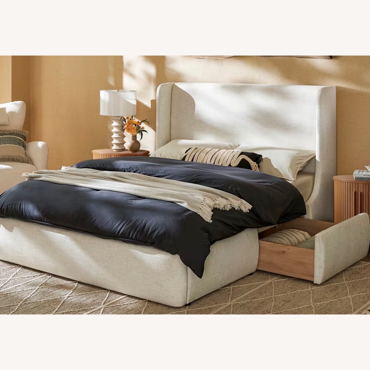 Castlery Dalton Queen Storage Linen Bed - image-9