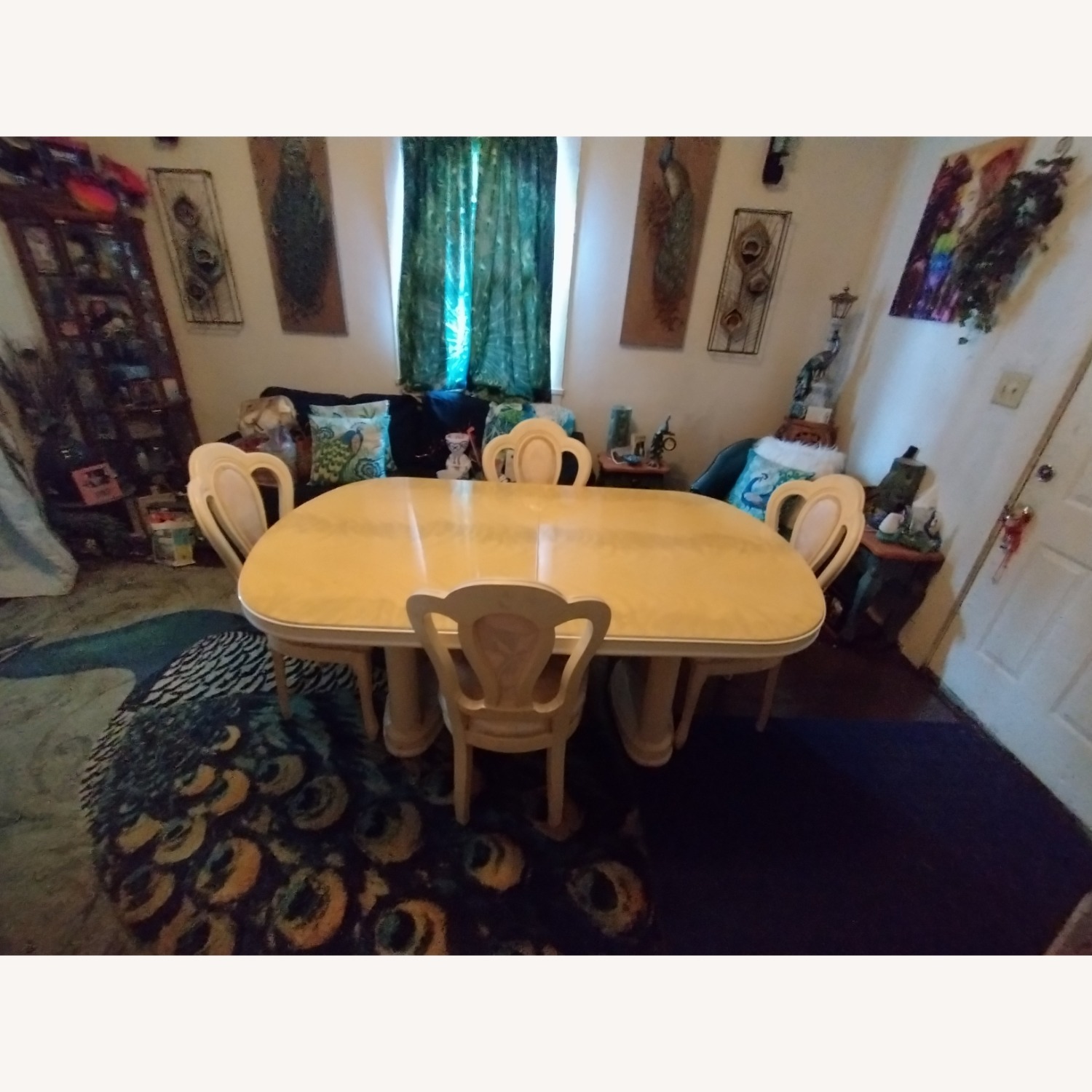Yellow Marble Dining Table - image-1